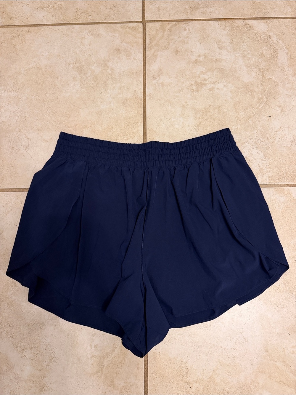AERIE OFFLINE - Women’s Navy Shorts with Spandex Lining - NWOT, Size XL